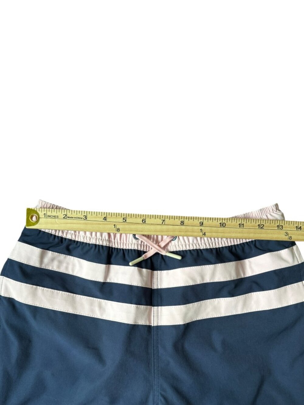 Vineyard Vines Boys Swim Trunks Board Shorts Bathing Suit L Blue Pink Striped - Picture 8 of 9
